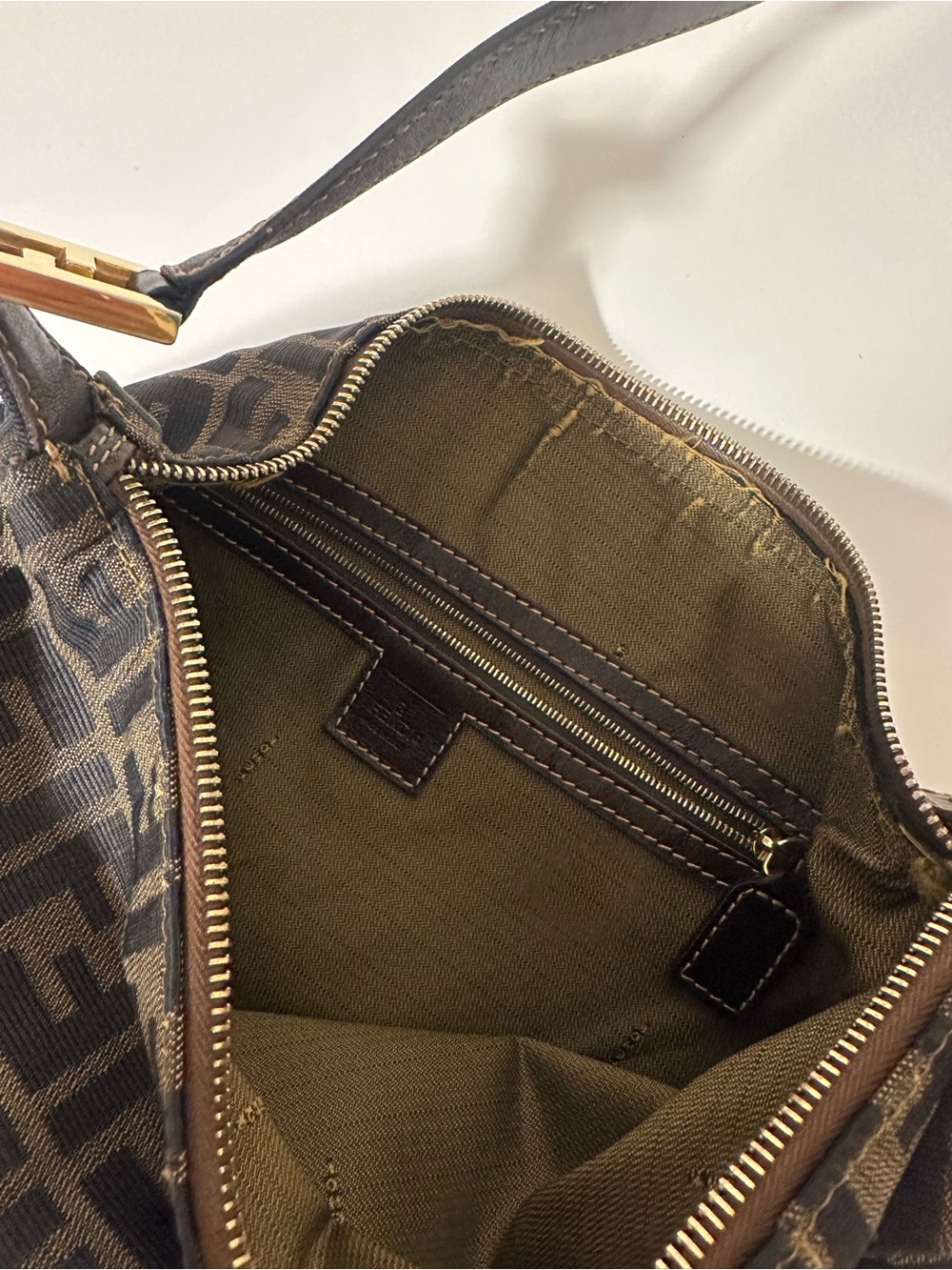 Fendi Zucca Monogram Shoulder Bag - Picture 5 of 6